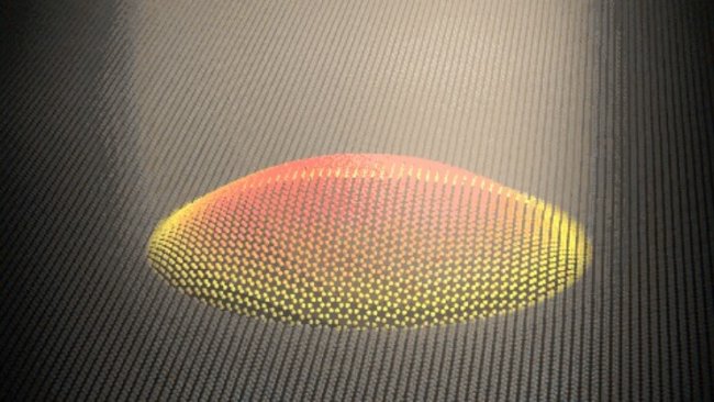 Голландские ученые создали цветные «физические пиксели» из графена. Фото.