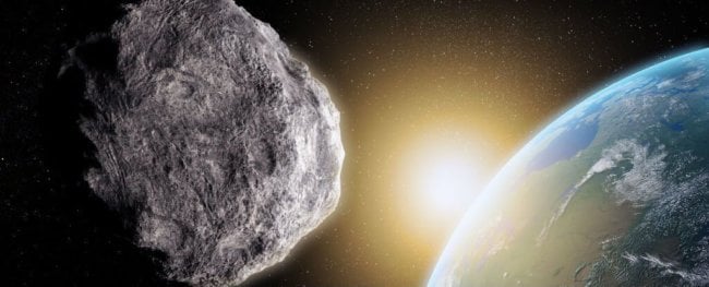 Ученые предлагают сбивать опасные астероиды ядерными зарядами. Фото.