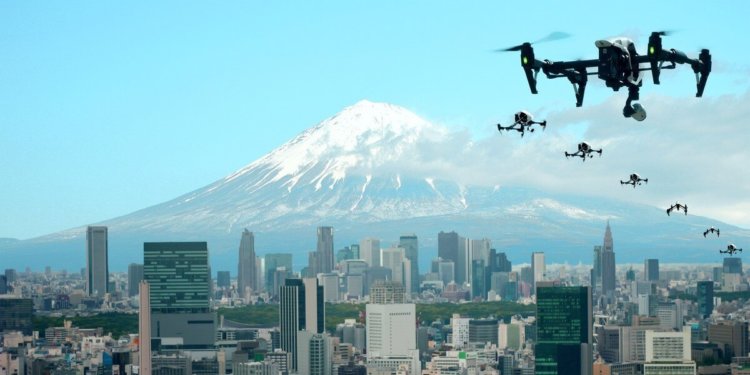 К 2019 году в Японии построят «город дронов». Фото.