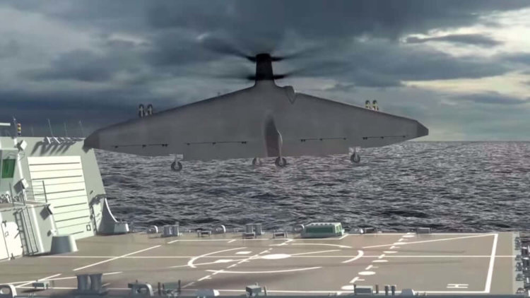 В 2018 году ВМС США продемонстрируют нам дрон с вертикальным взлётом