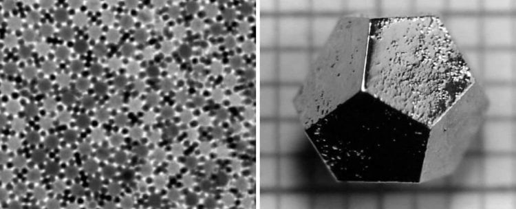 В упавшем в России метеорите обнаружен уникальный квазикристалл. Фото.