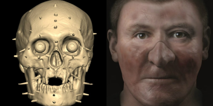 Учёным удалось реконструировать лицо легендарного короля Шотландии. Фото.
