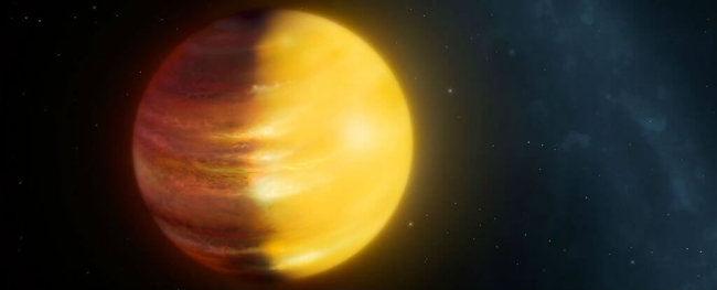 Астрономы нашли планету с сапфировыми и рубиновыми облаками. Фото.