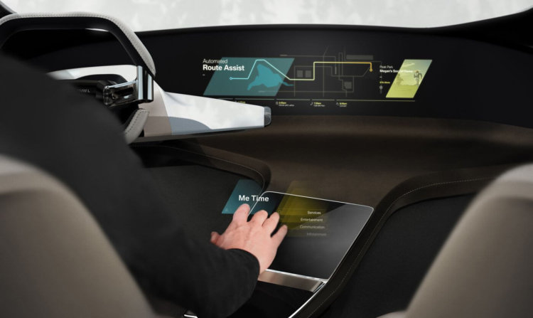 В будущем автомобили BMW обзаведутся голографическим интерфейсом. Фото.