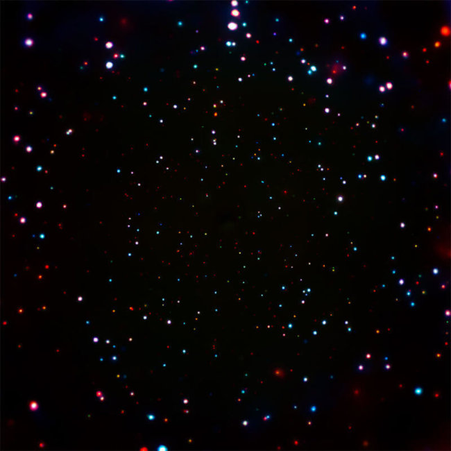 #фото дня | Самое плотное скопление черных дыр в наблюдаемой Вселенной. Фото.