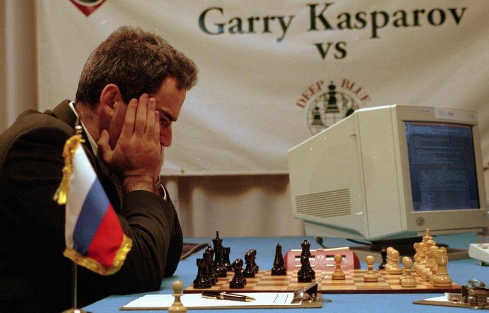Реванш Каспарова против компьютера. Та самая игра против IBM. Фото.