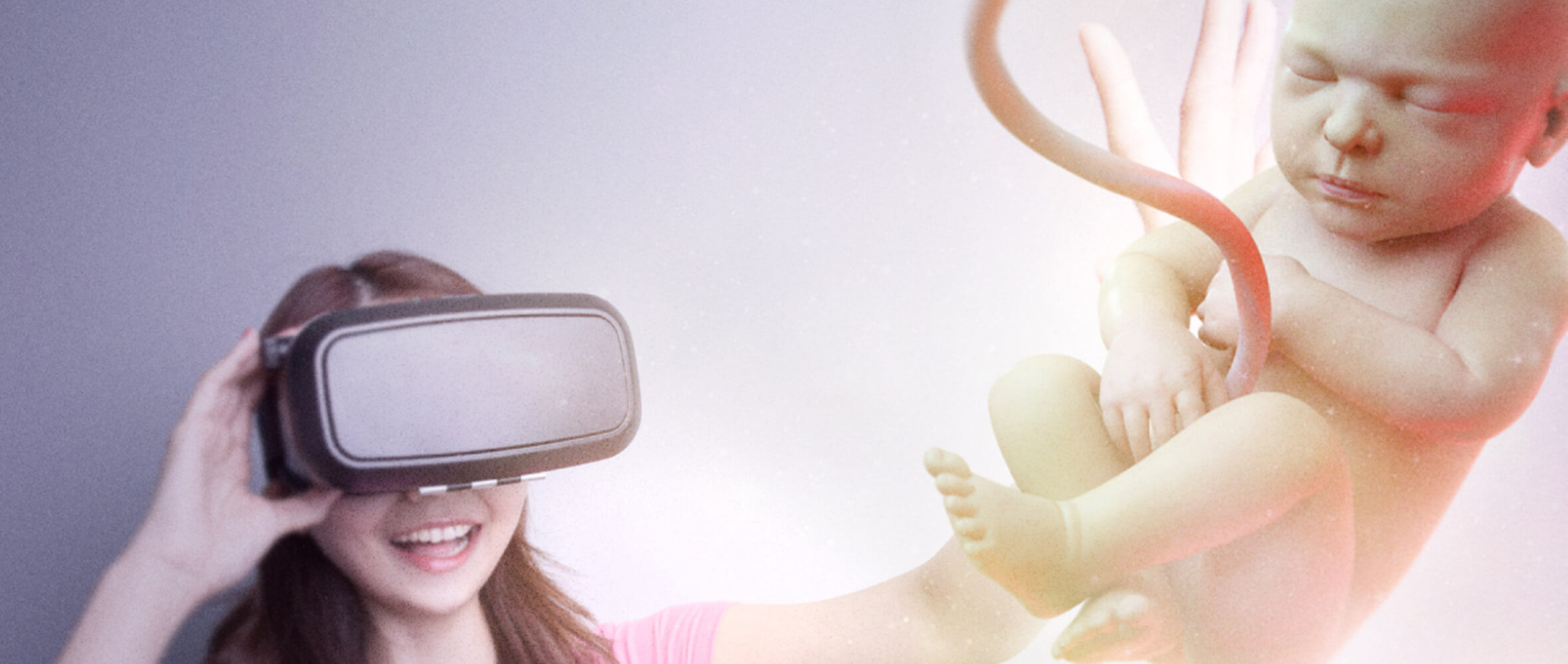 Виртуальная реальность позволила родителям познакомиться с пока ещё не родившейся дочкой. Фото.