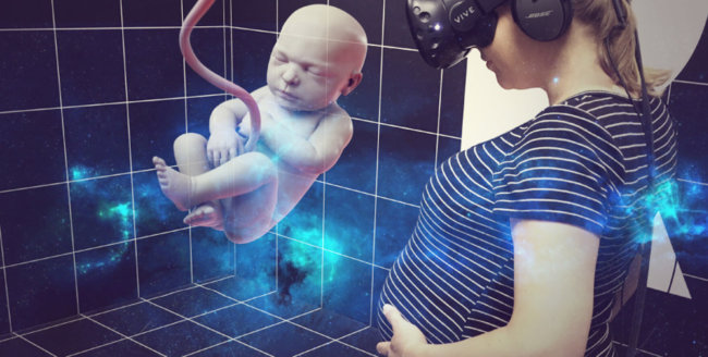 Виртуальная реальность позволила родителям познакомиться с пока ещё не родившейся дочкой
