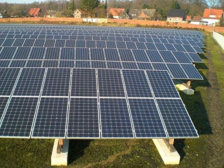 Солнечные панели. Фото.