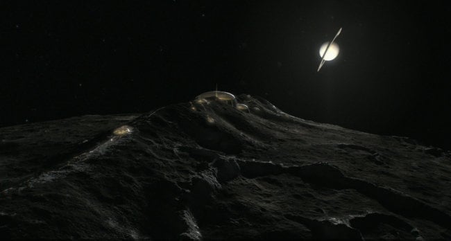 Япет: самая странная луна Солнечной системы. Фото.