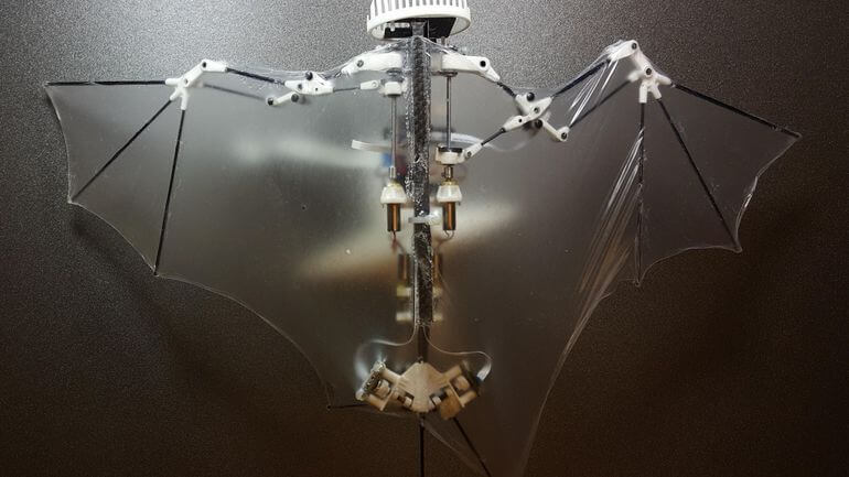 Американским инженерам удалось создать робота-летучую мышь. Фото.