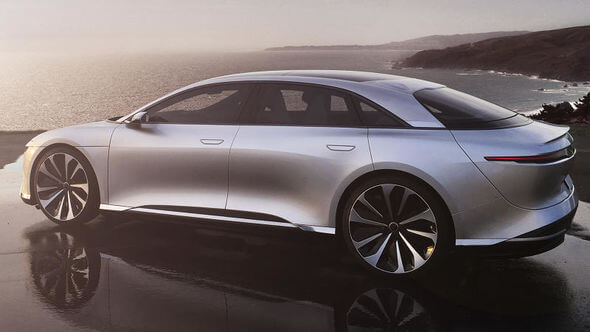 Автомобиль Lucid Air может стать новым конкурентом Tesla. Фото.
