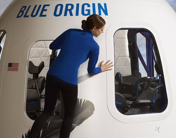 Blue Origin показала дизайн капсулы для космических туристов. Фото.