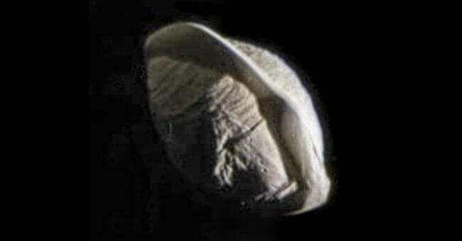 #фото | Новые снимки спутника Сатурна подтвердили, что он похож на пельмень. Фото.