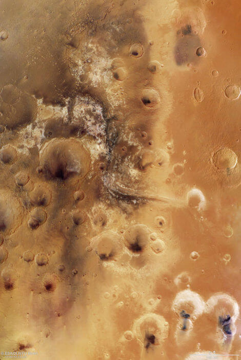Европейское космическое агентство выбирает место посадки для марсохода «ЭкзоМарс». Фото.