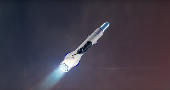 #видео | Компания Blue Origin показала, как будут летать и садиться ее ракеты «New Glenn». Фото.