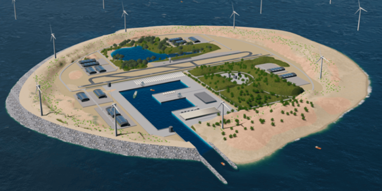 В Дании планируют перенос ветрогенераторов на искусственные острова. Фото.