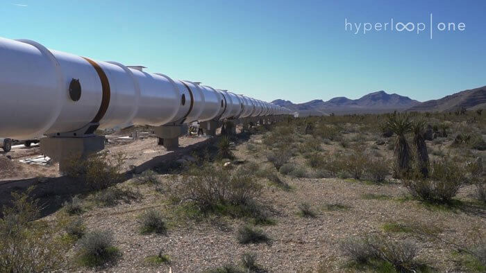 Первый взгляд на транспортную систему нового поколения от компании Hyperloop One. Фото.