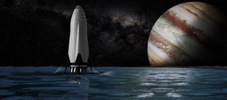 Даже деньги не спасут лунных туристов SpaceX, если что-то пойдет не так. Художественное представление космического аппарата «SpaceX ITS» («Interplanetary Transport System»/«Межпланетная Транспортная Система»). Фото.