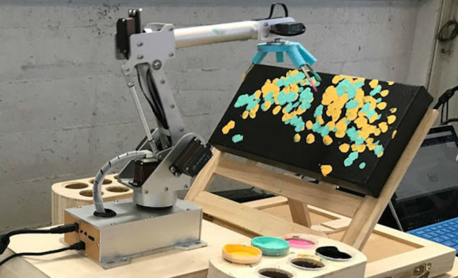 Искусственное искусство: RobotArt — конкурс по созданию картин среди роботов. Фото.