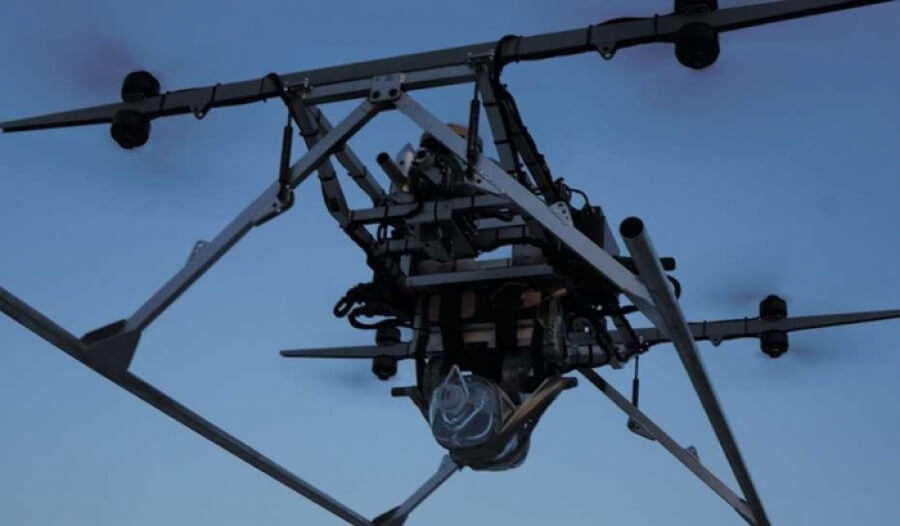 Российские инженеры разработали дрон для транспортировки больших грузов и раненых. Фото.