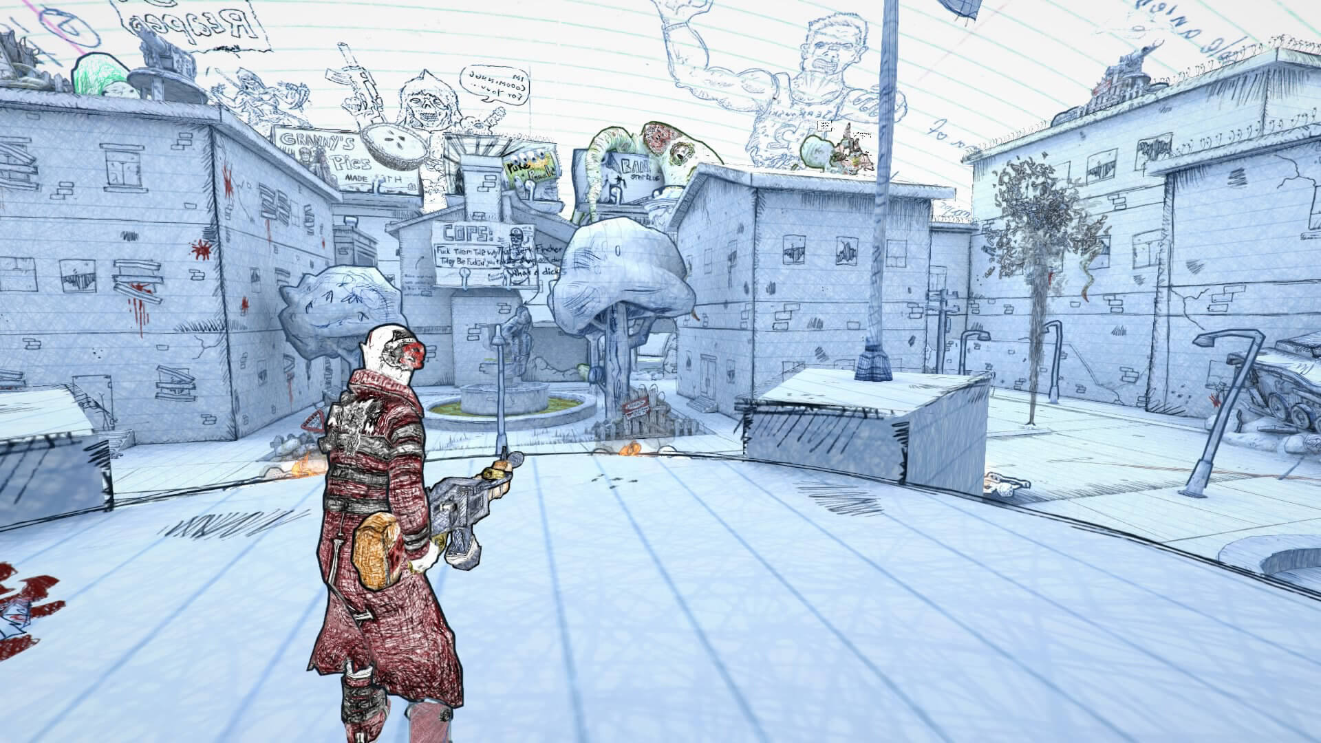 Обзор игры Drawn to Death: развлечение для хулиганов.. Фото.