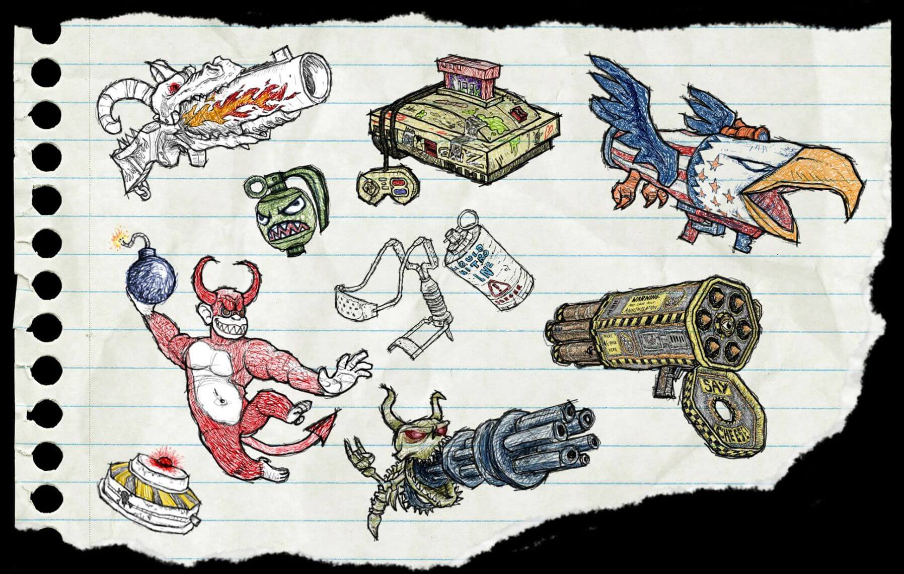 Обзор игры Drawn to Death: развлечение для хулиганов.. Фото.