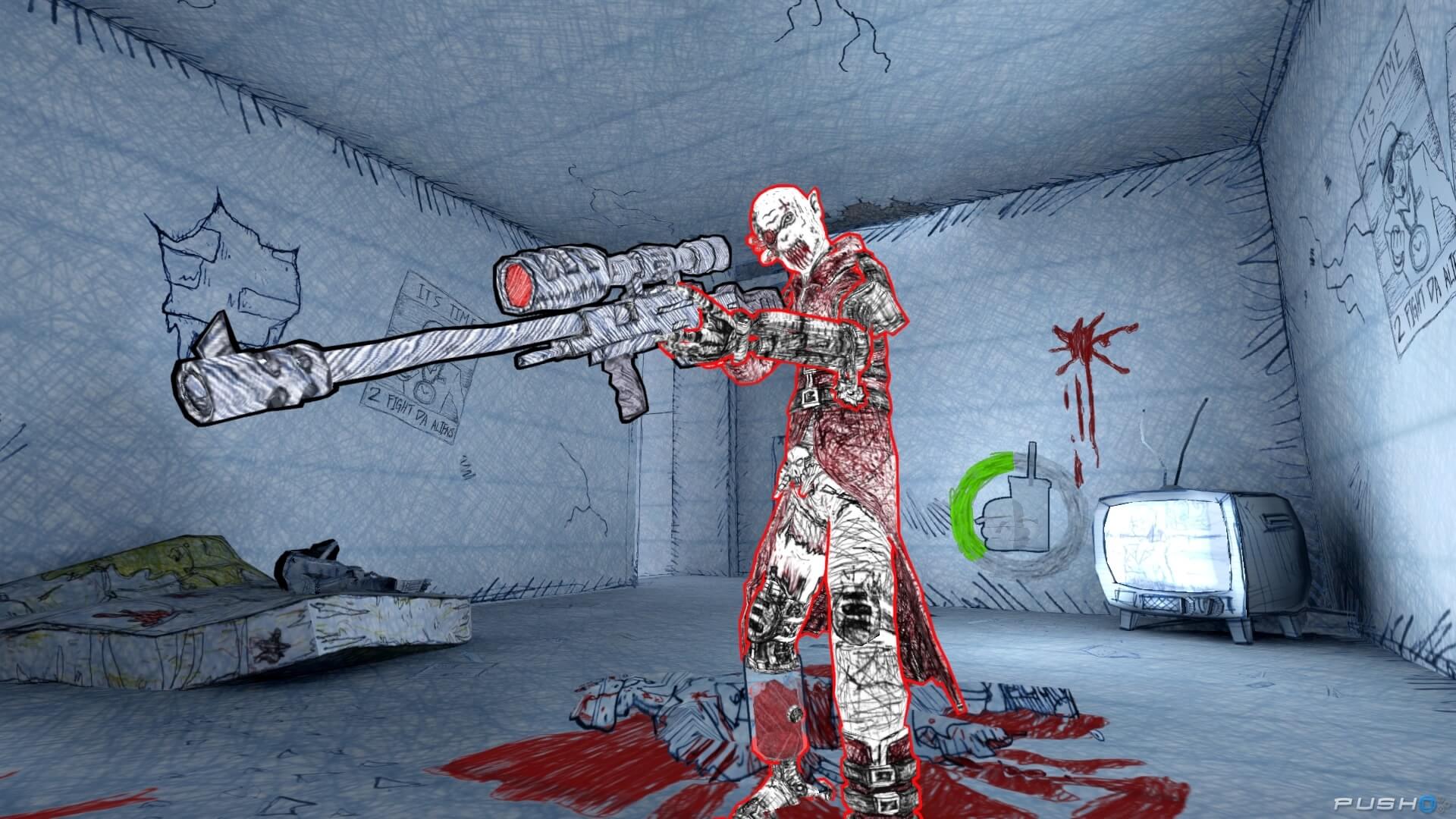 Обзор игры Drawn to Death: развлечение для хулиганов.. Фото.