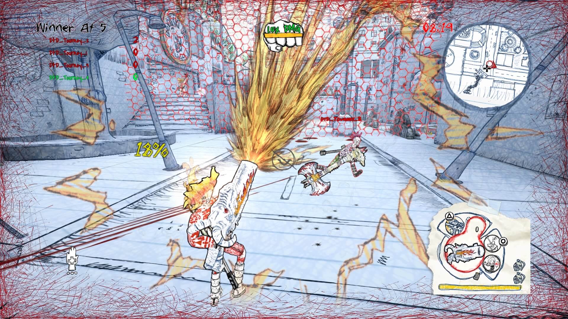 Обзор игры Drawn to Death: развлечение для хулиганов.. Фото.