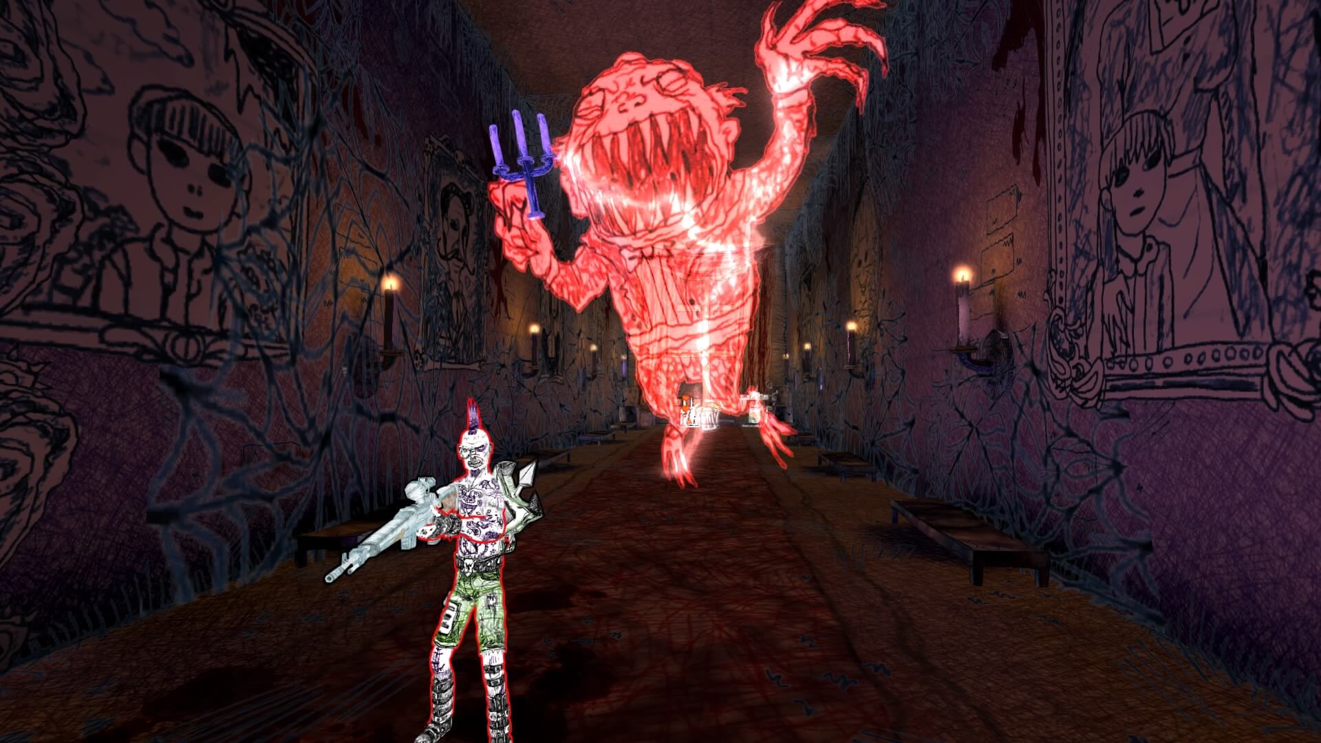 Обзор игры Drawn to Death: развлечение для хулиганов.. Фото.