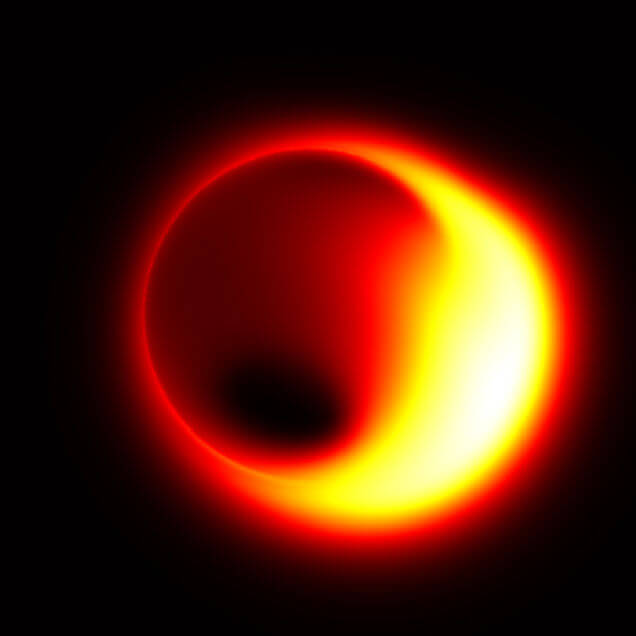 Астрономы сфотографировали черную дыру. Возможно. Фото.