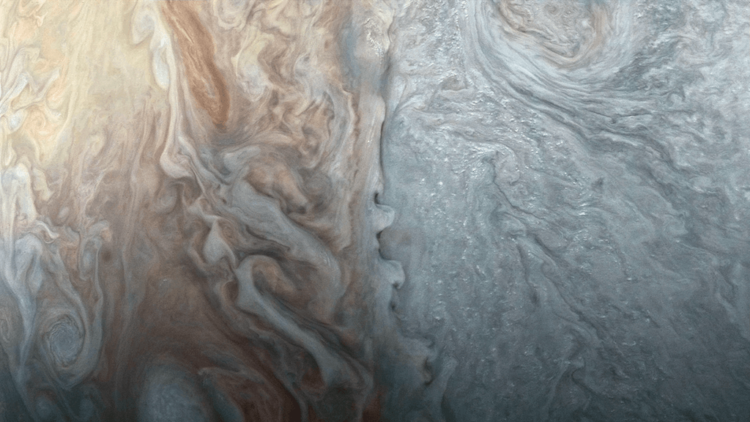 #фото дня | Невероятные грозовые облака Юпитера. Фото.