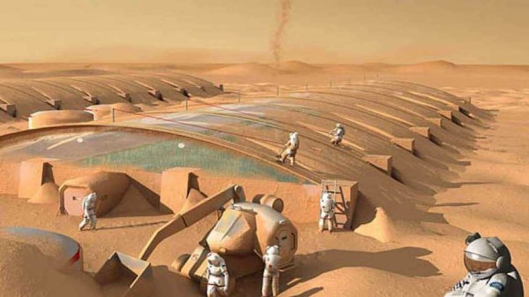 Ученые придумали, как на Марсе без воды делать стройматериалы. Фото.