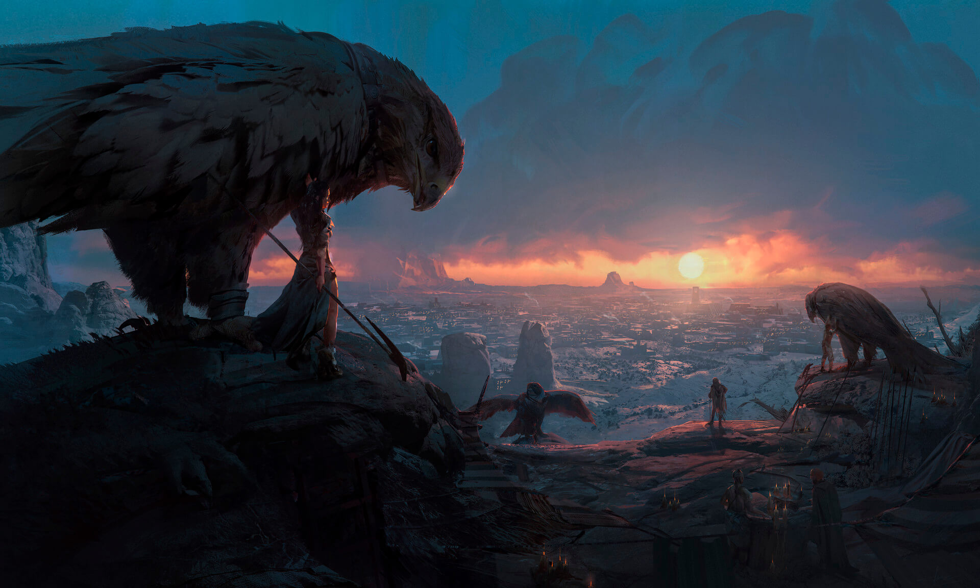 Художники попытались представить, как могли бы выглядеть вымершие цивилизации.. Фото.