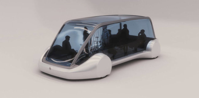 The Boring Company показала концепт подземного электроавтобуса. Фото.