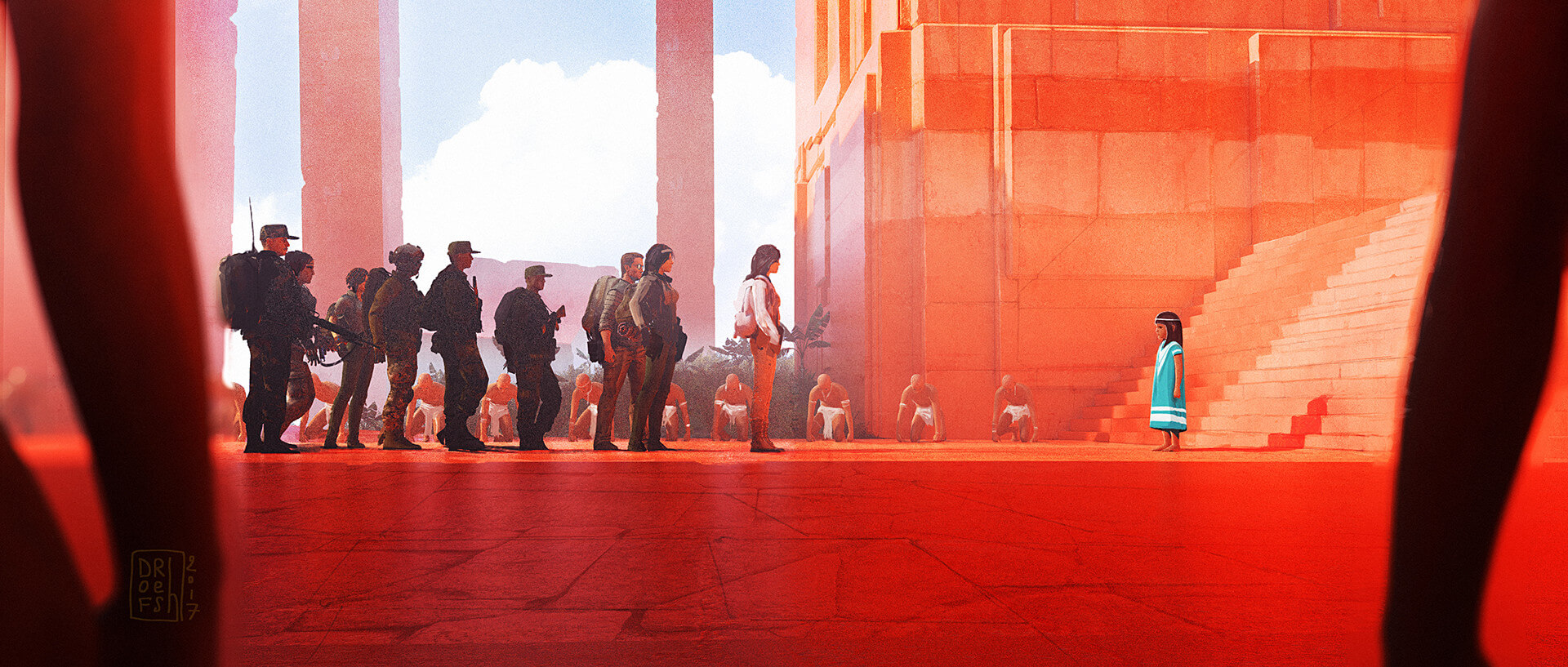 Художники попытались представить, как могли бы выглядеть вымершие цивилизации.. Фото.