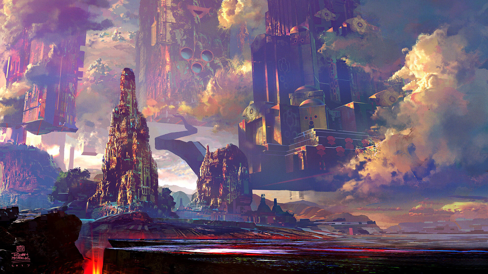 Художники попытались представить, как могли бы выглядеть вымершие цивилизации.. Фото.