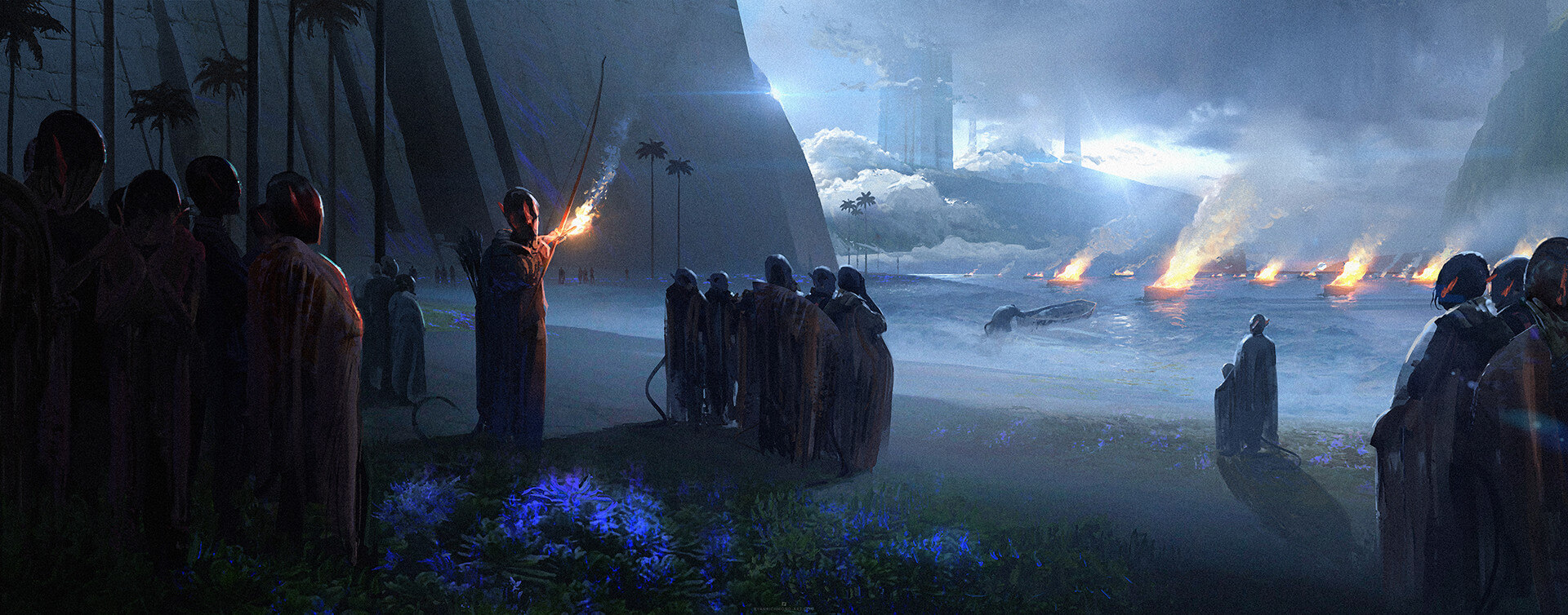 Художники попытались представить, как могли бы выглядеть вымершие цивилизации.. Фото.