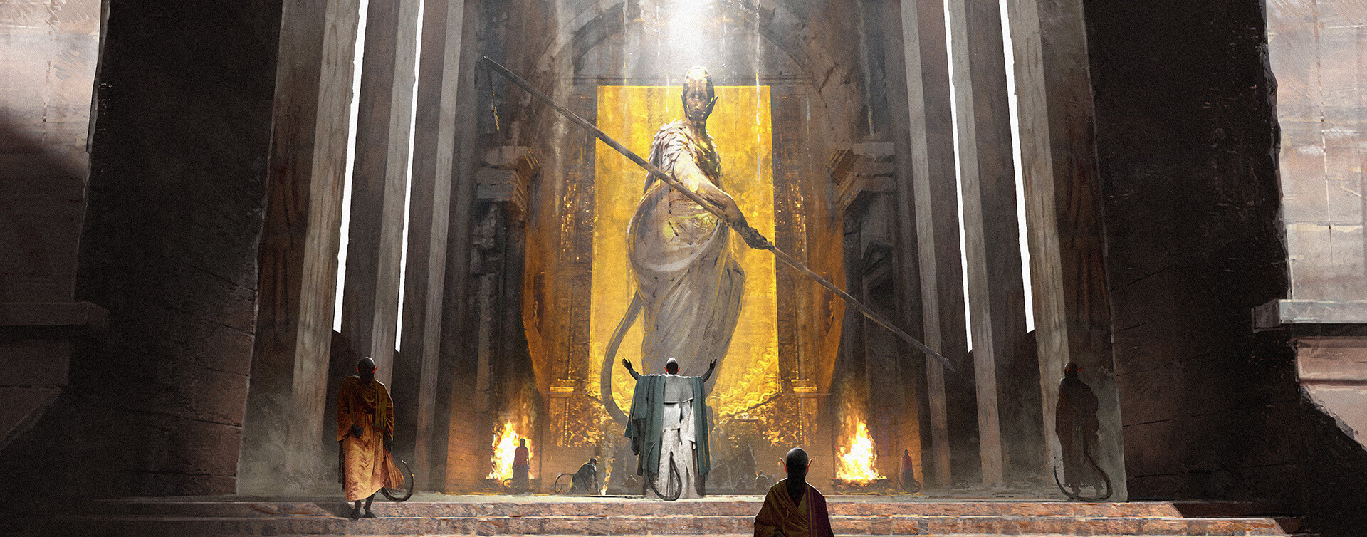 Художники попытались представить, как могли бы выглядеть вымершие цивилизации.. Фото.