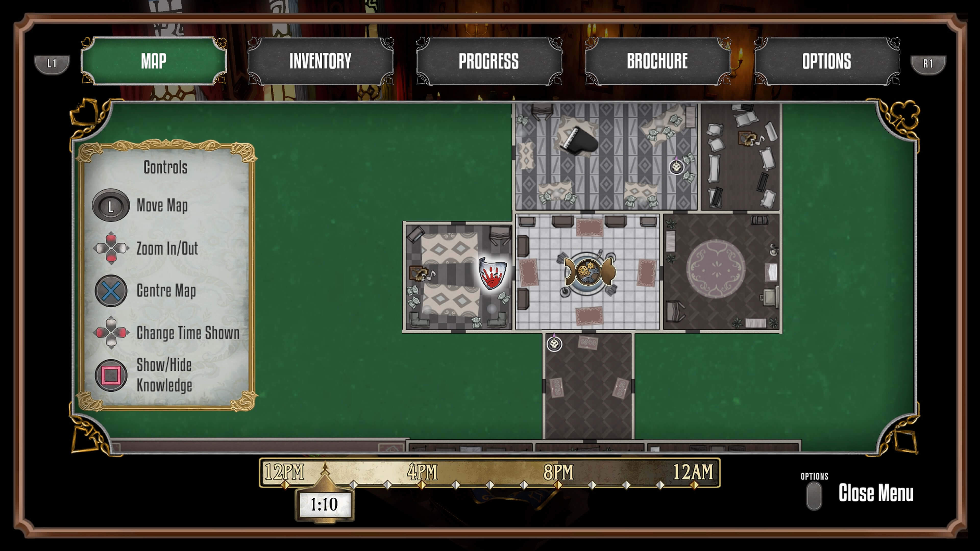 Обзор игры Sexy Brutale: детектив в лучших традициях Агаты Кристи.. Фото.