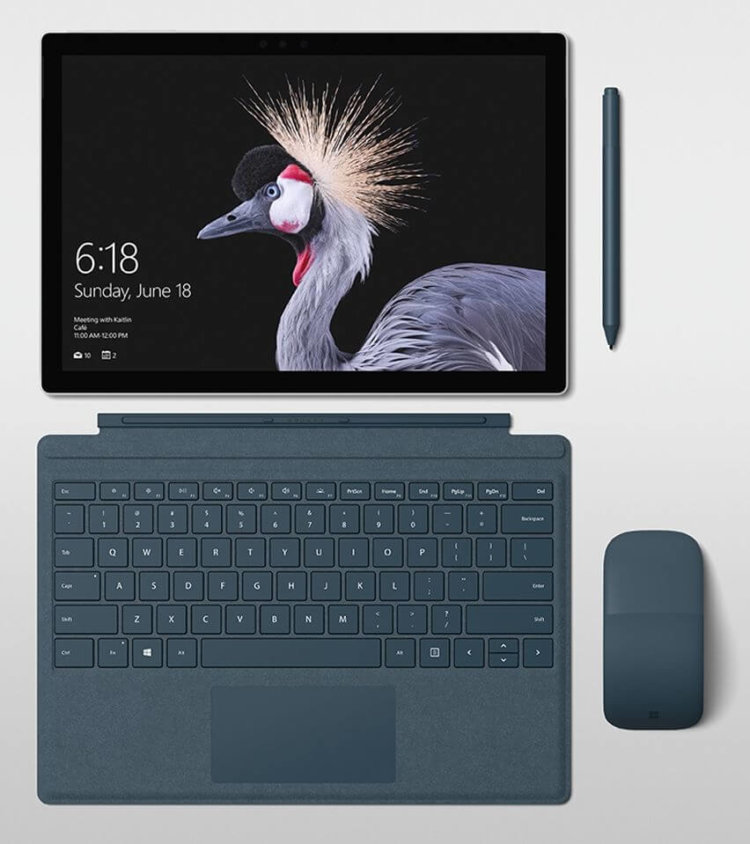Компания Microsoft представила лэптоп The New Surface Pro. Фото.