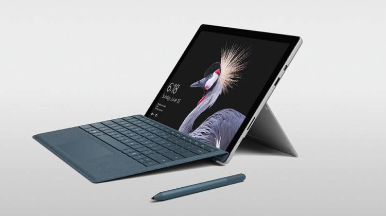 Компания Microsoft представила лэптоп The New Surface Pro. Фото.