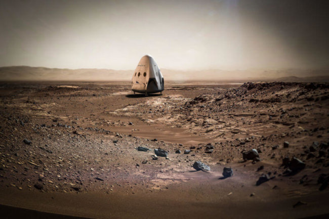 SpaceX может отправить на Марс сразу два корабля. Фото.