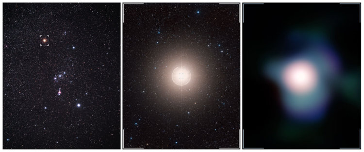 Астрономы получили самый детализованный снимок поверхности далекой звезды. Фото.