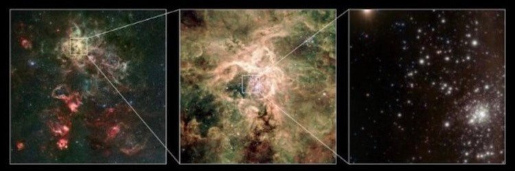 Но далеко не каждая звезда синтезирует водород в гелий. Самые небольшие звезды вообще ничего не синтезируют, а самые большие находятся на гораздо более энергичном этапе своей жизни. Мы можем разбить звезды на типы по размеру и выделим пять общих классов. Фото.