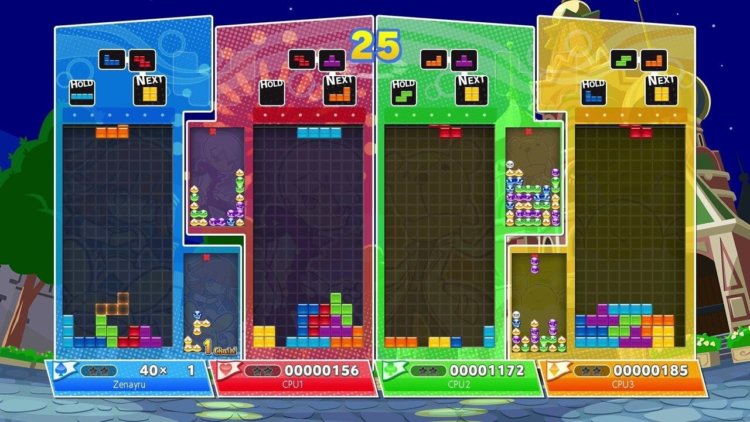 Обзор игры Puyo Puyo Tetris. Фото.