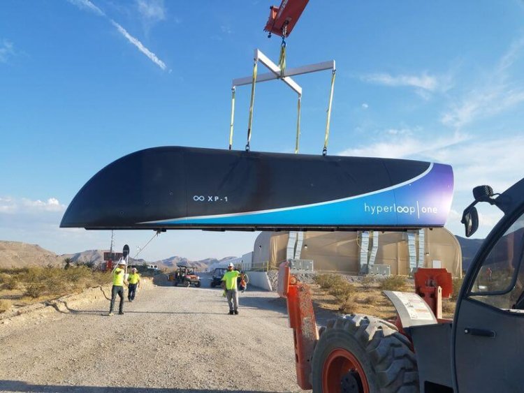 Состоялся первый тест вакуумной транспортной системы Hyperloop One. Фото.
