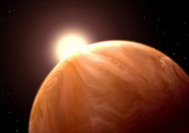 10 самых удивительных из обнаруженных экзопланет. Мир воды. Планета GJ 1214b. Фото.