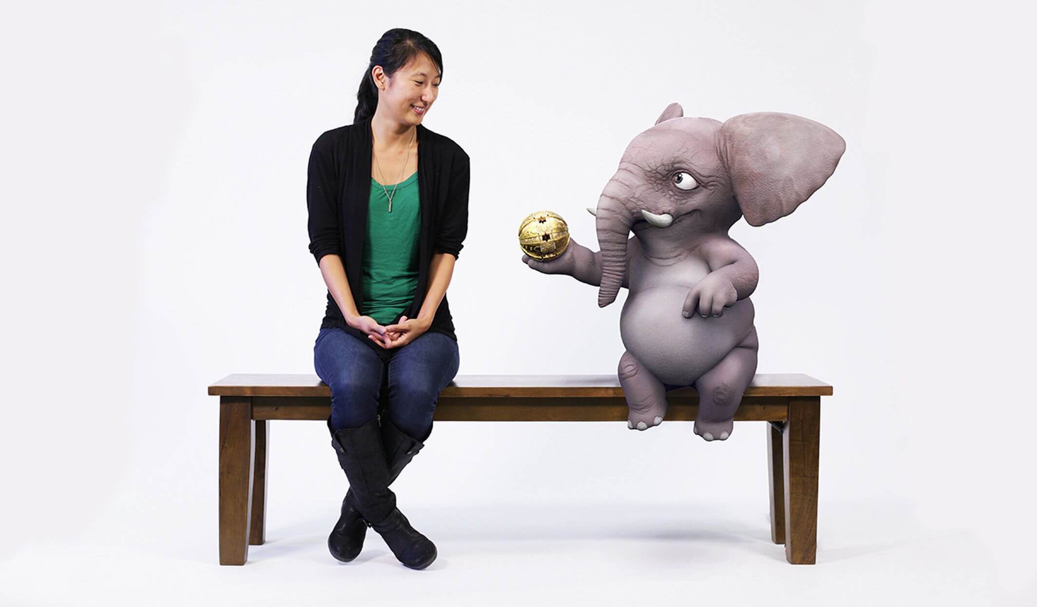 Инженеры Disney разработали «магическую скамейку» дополненной реальности.. Фото.