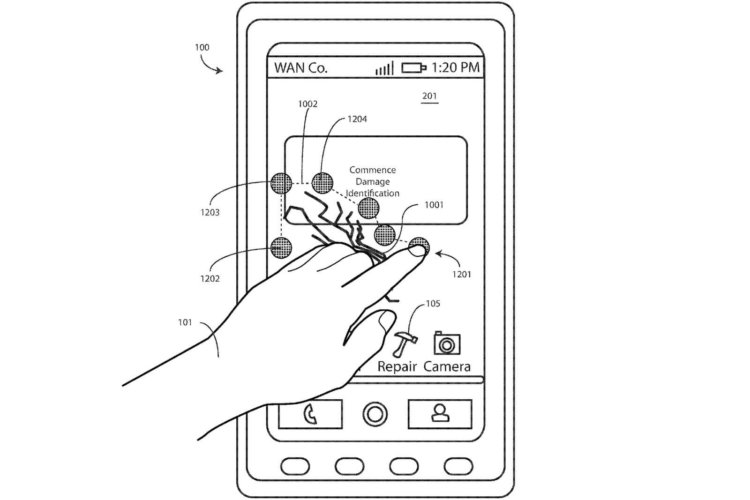 Motorola запатентовала самовосстанавливающийся экран для смартфонов. Фото.